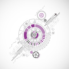 Abstract technology business background