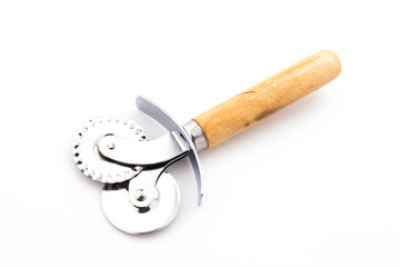 Pizza cutter isolated on white background