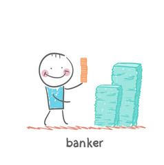 banker and a lot of money
