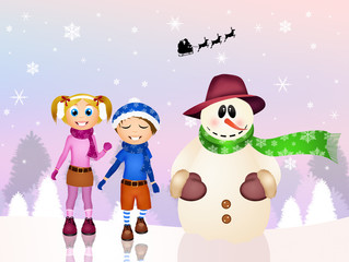 children at Christmas