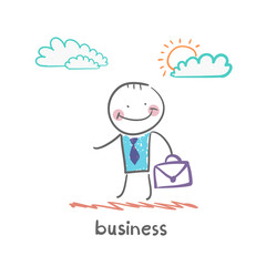 businessman with briefcase