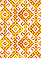 Simple seamless traditional slavic pattern