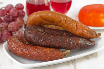chouriço, farinheira