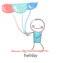 holiday with balloons
