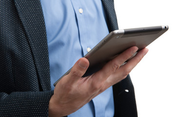 digital tablet computer in hands