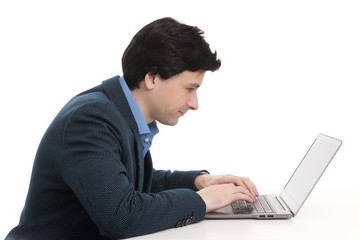 businessman using a laptop