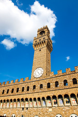 Fototapeta na wymiar The Old Palace (Palazzo Vecchio or Palazzo della Signoria), Flor