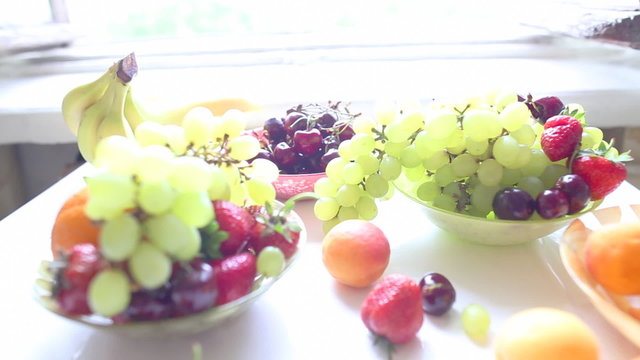 different Summer fruits on a table