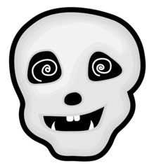 Hypnotized Halloween Skull