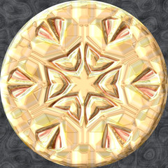 illustration of historic abstract coin