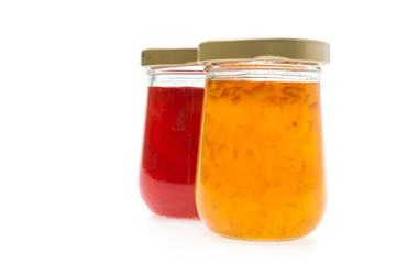 Jam Jar isolated on white background