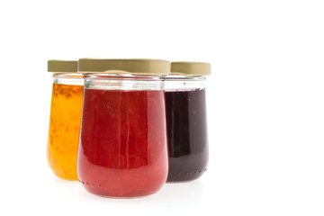 Jam Jar isolated on white background