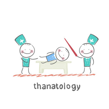 thanatology  studies the dead man