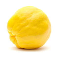 Fototapeta na wymiar yellow quince fruit isolated on white