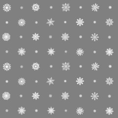 Christmas seamless pattern snowflakes on background