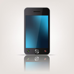 Touchscreen mobile smartphone template