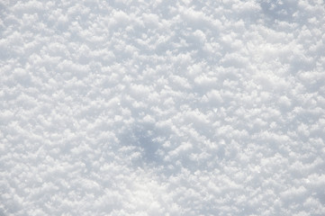 background of fresh snow