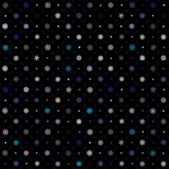 Christmas seamless pattern snowflakes on background