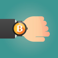 Smart watch icon with a currency sign