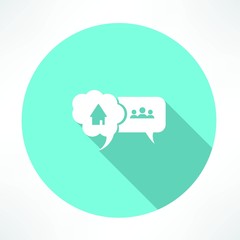 house and people icon