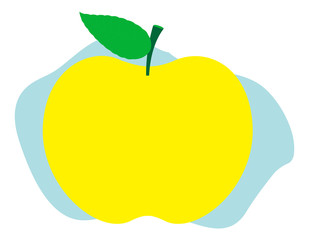 Bright Yellow Apple