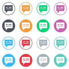 Vector flat iButtons