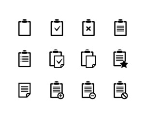 Clipboard icons