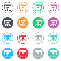 Vector flat iButtons