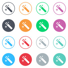 Vector flat iButtons