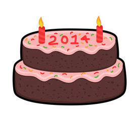 New Year 2014 Cake