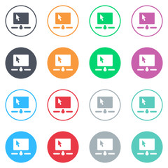 Vector flat iButtons