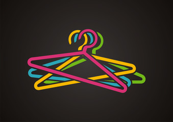 Hanger logo vector illustration