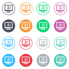 Vector flat iButtons