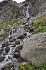 Fototapeta na wymiar Waterfalls Sofia, Caucasus, Russia.