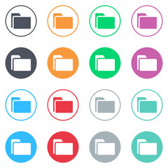 Vector flat iButtons