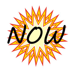 now vintage symbol vector