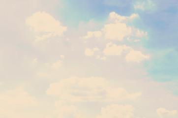 Clouds blue sky