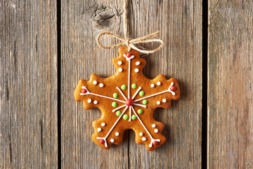 Christmas homemade gingerbread cookie