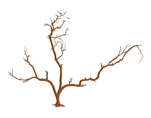 Abstract Dead Tree Vector Art