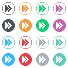 Vector flat iButtons