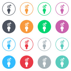 Vector flat iButtons