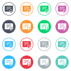 Vector flat iButtons