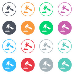 Vector flat iButtons