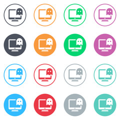 Vector flat iButtons