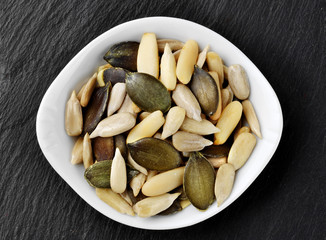 appetizer of asorted seeds