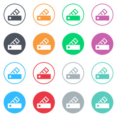 Vector flat iButtons