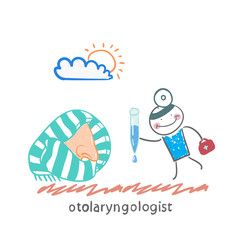 otolaryngologist offers nasal drops