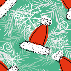Merry Christmas and Happy New Year Pattern