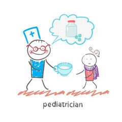 pediatrician says about the pills and give medicine to a child