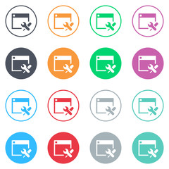 Vector flat iButtons